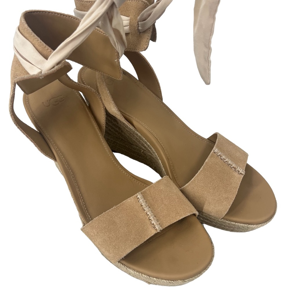 Ugg‎ Wittley Suede Espadrille Wedge Sandal size 10 - Picture 2 of 13